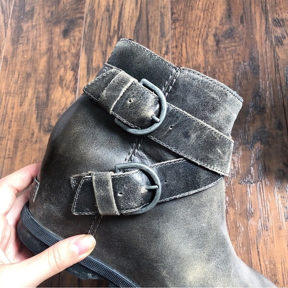 SOREL • Joan of Arctic Wedge II bootie buckle Quarry leather grey ankle short - Picture 11 of 13